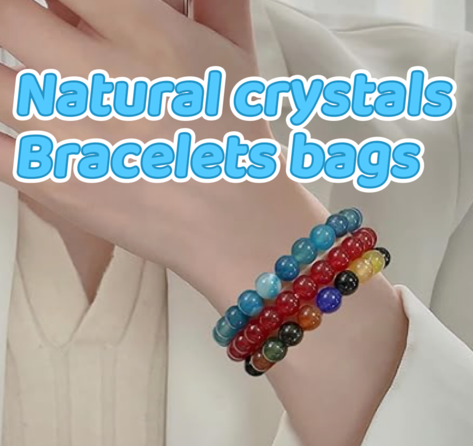 Bracelet Bags Natural Crystals(Beads game)