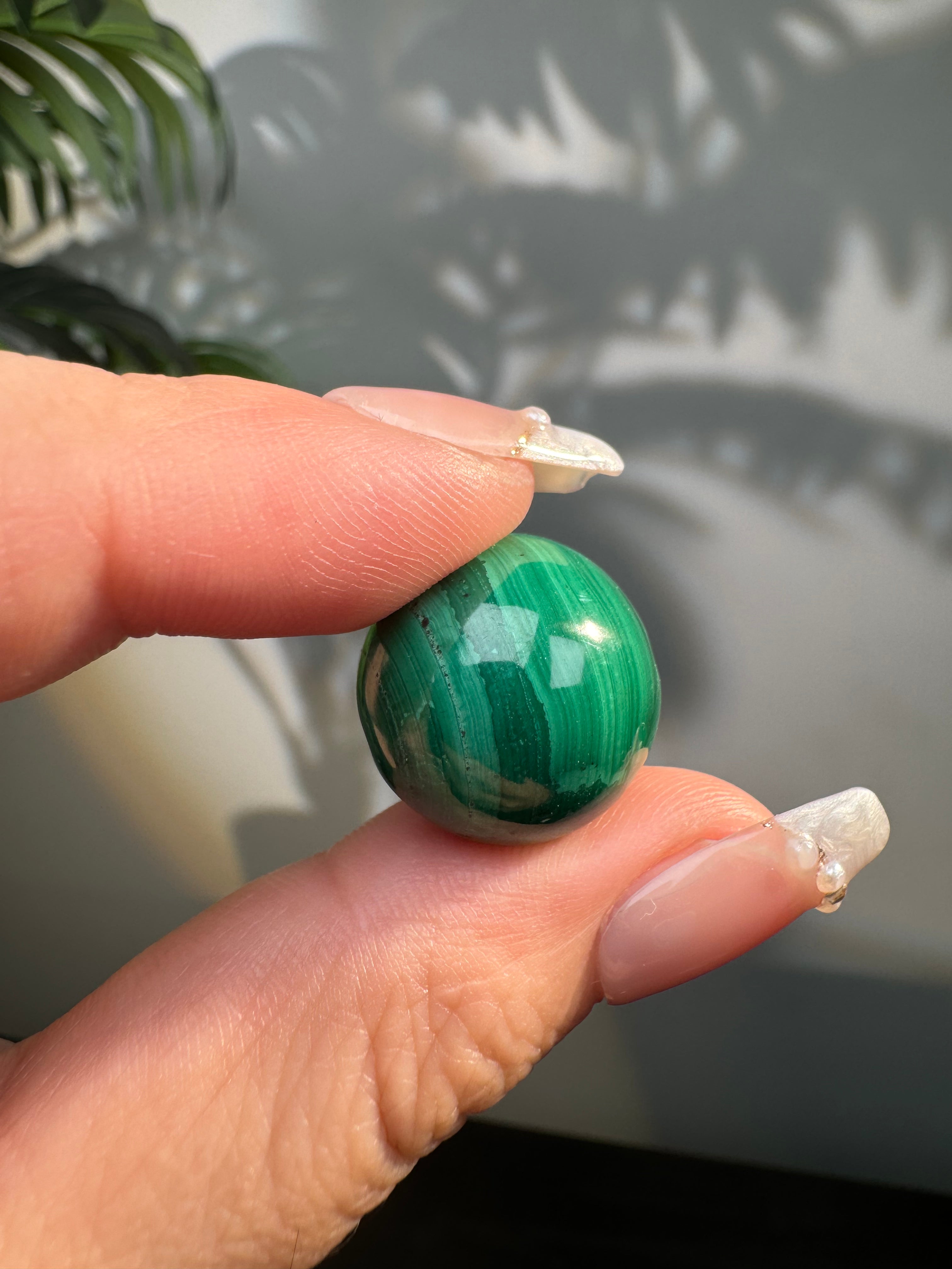 Malachite beads 17mm+