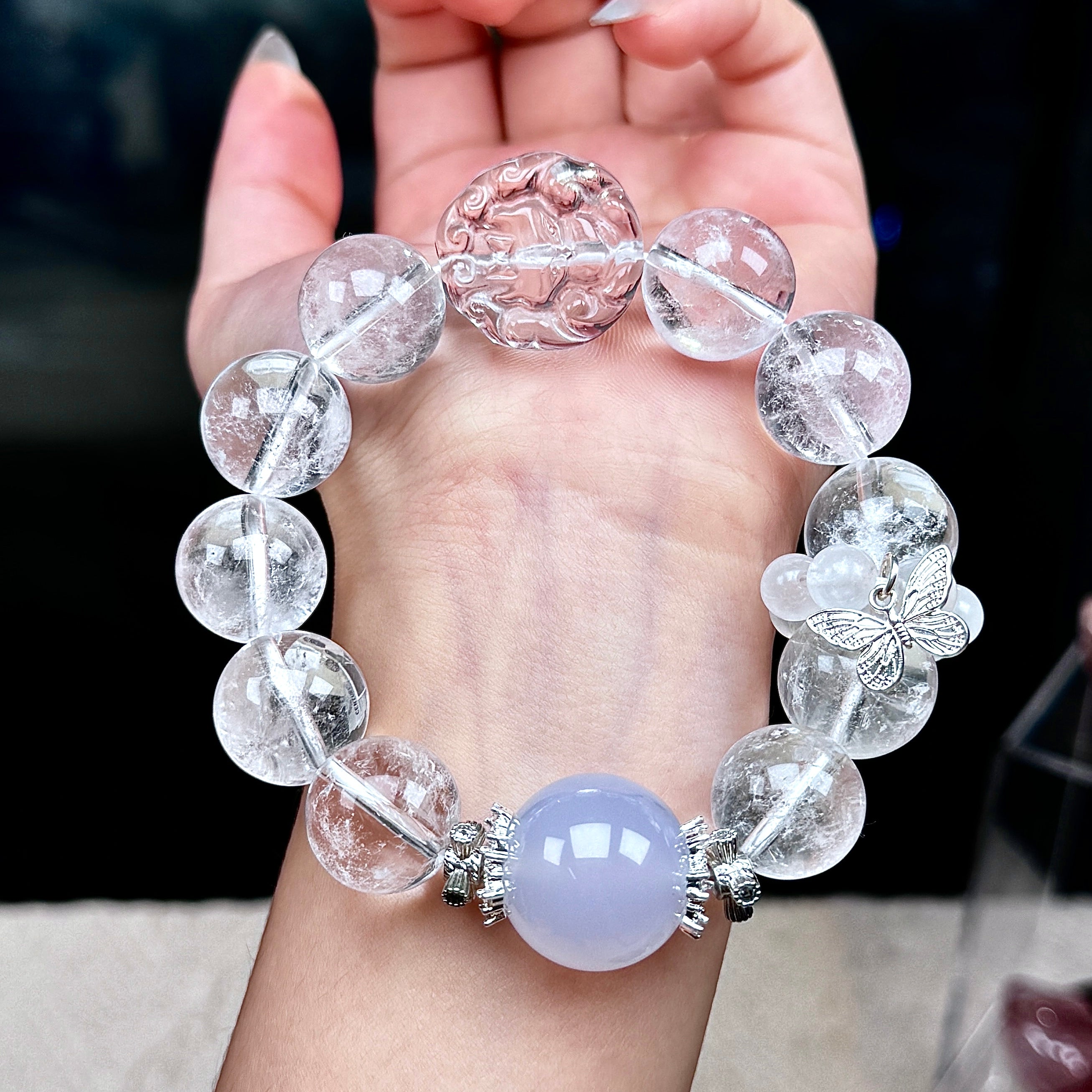 TGS DESIGN AQUAMARINE+CLEAR QUARTZ