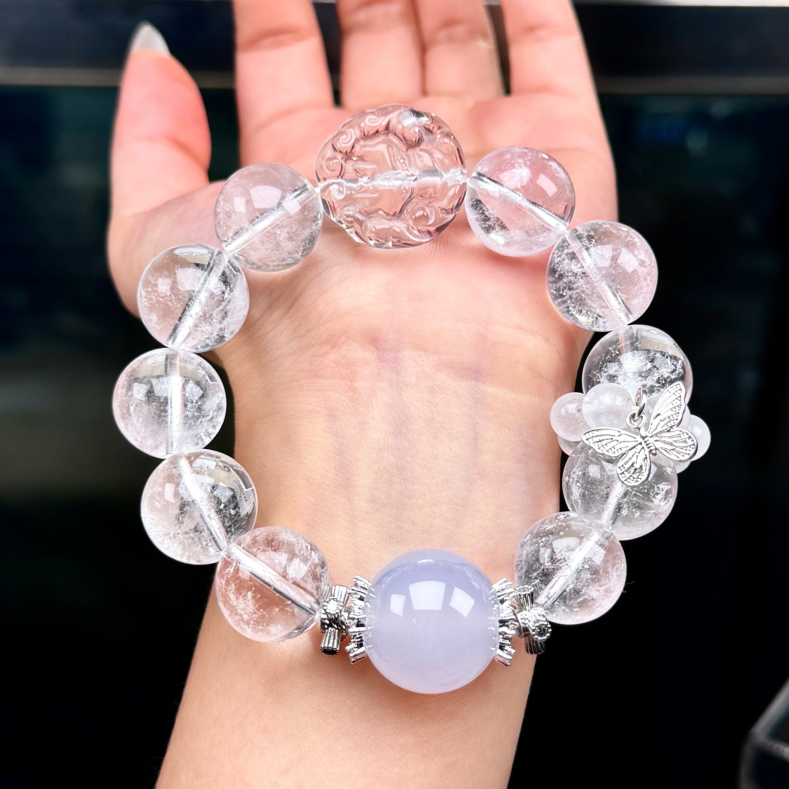 TGS DESIGN AQUAMARINE+CLEAR QUARTZ