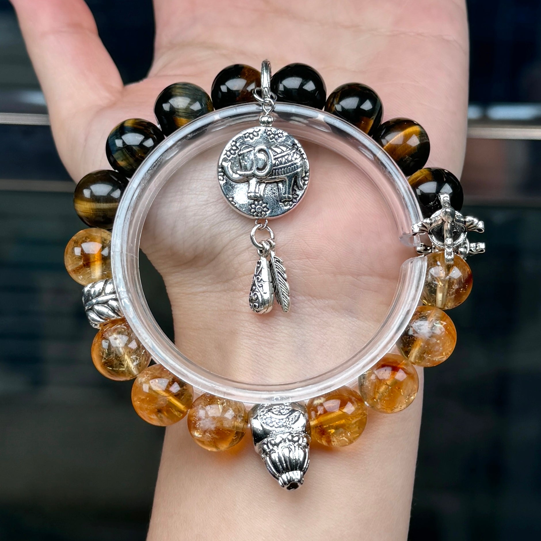 TGS DESIGN YELLOW TIGER EYE+CITRINE