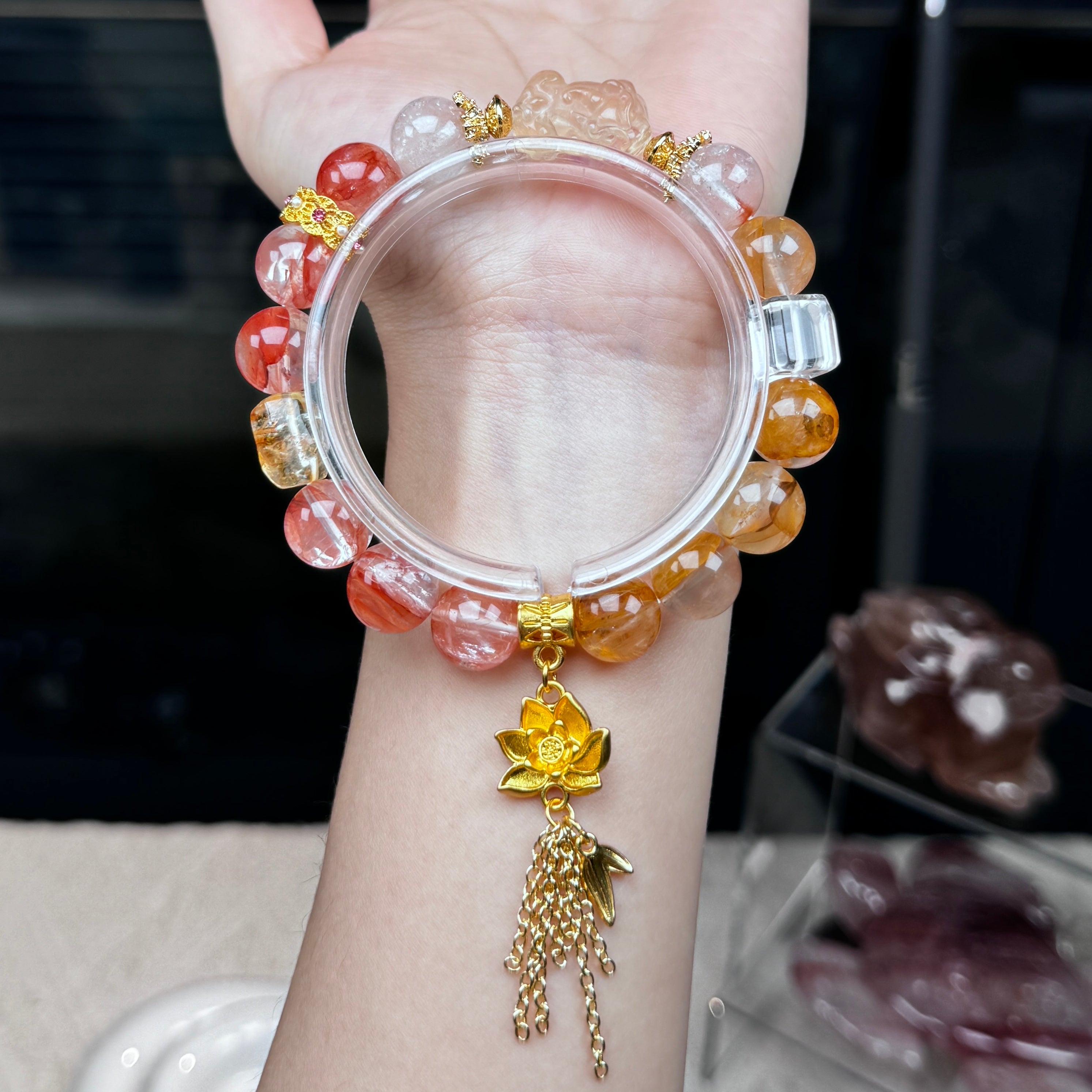 TGS DESIGN FIRE QUARTZ+GOLDEN HEALER+CITRINE