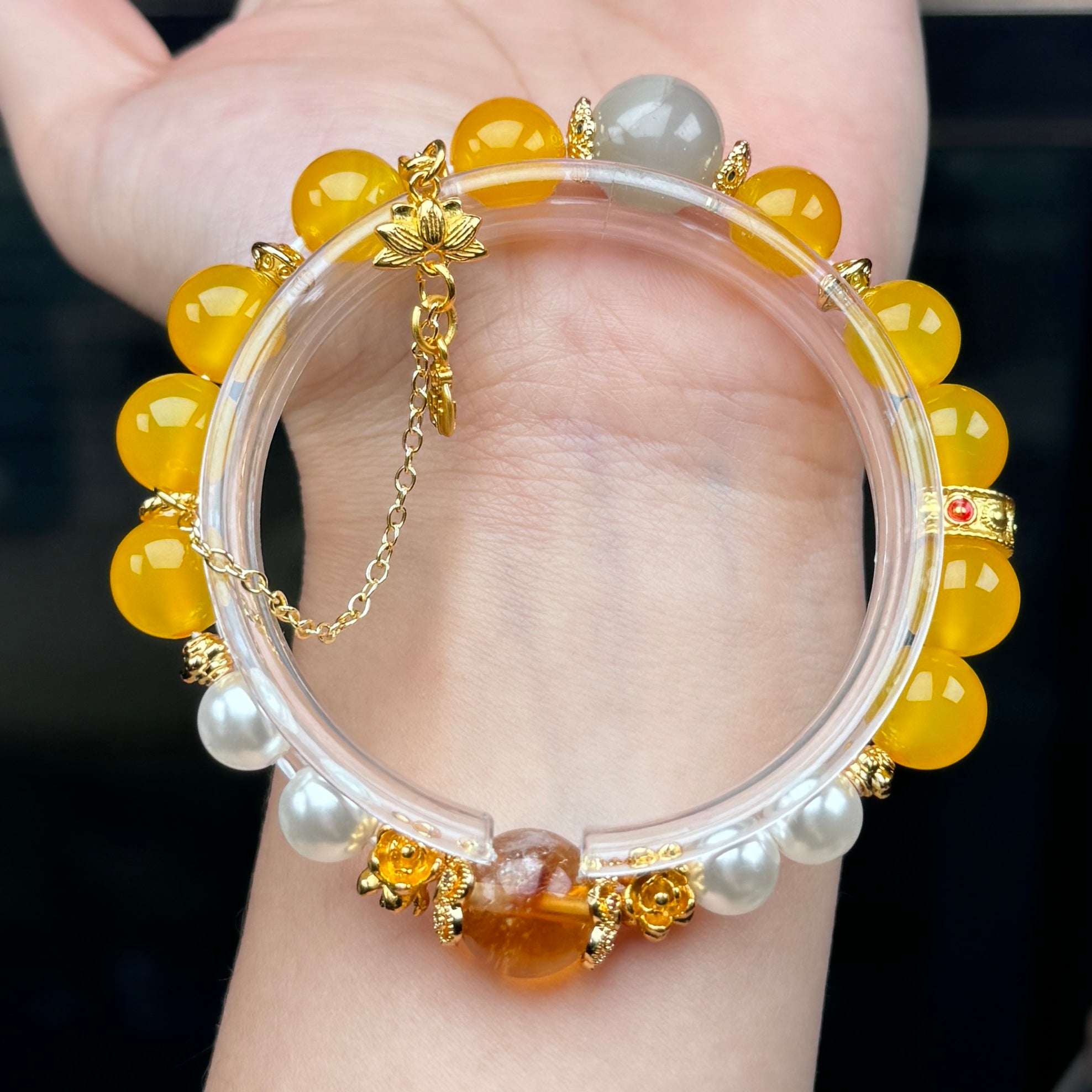 TGS DESIGN ORANGE AGATE+CITRINE