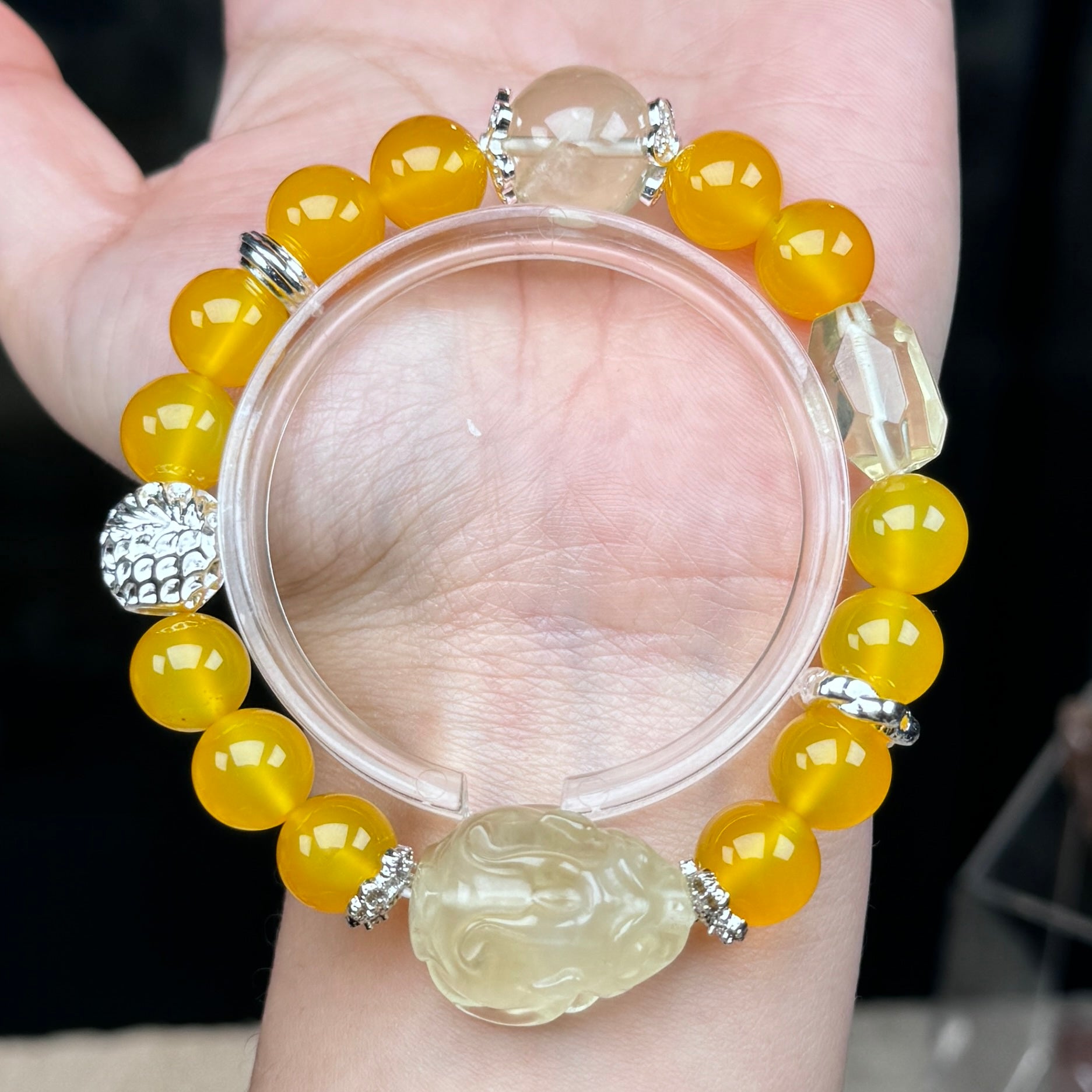 TGS DESIGN ORANGE AGATE+PIXIU CITRINE