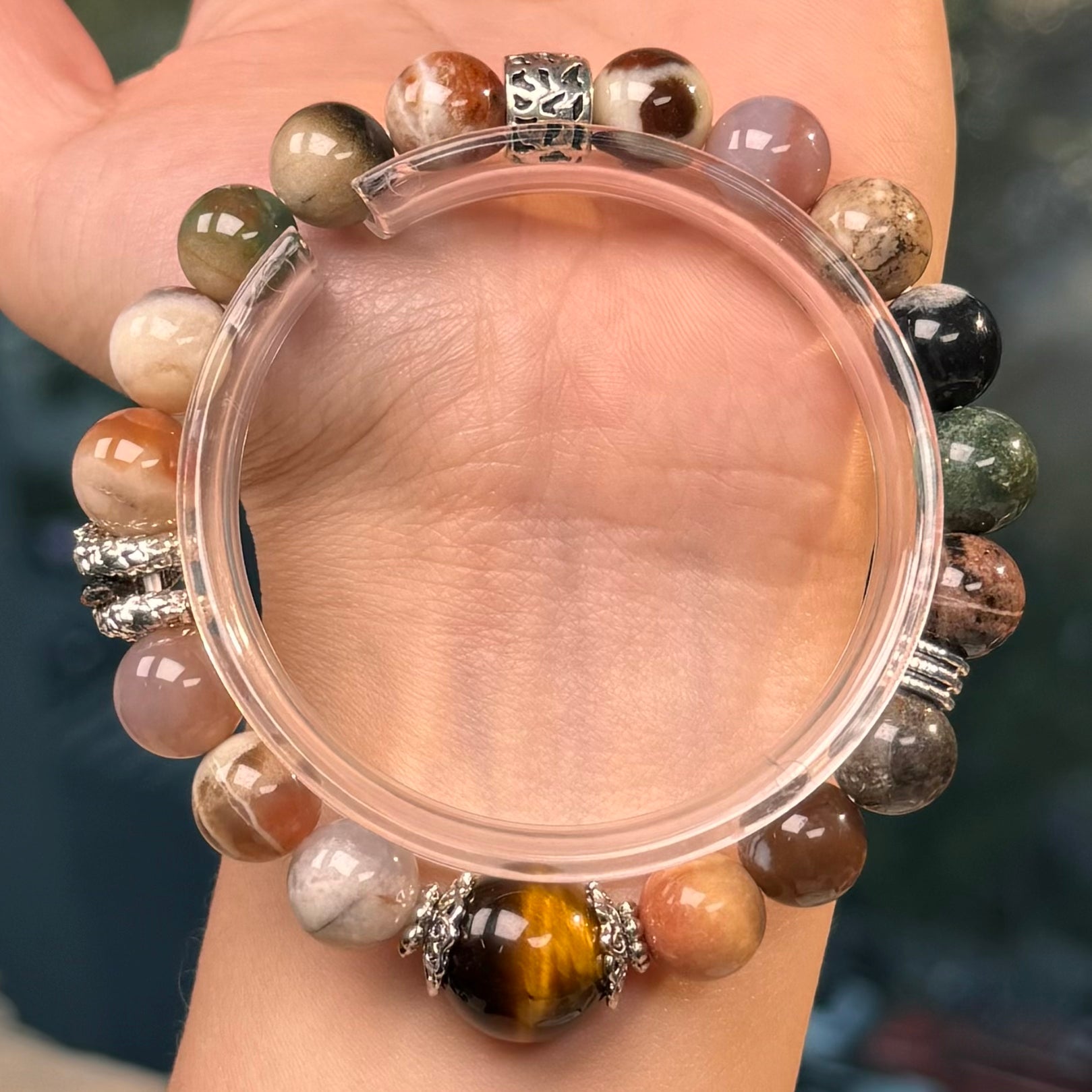 TGS DESIGN AGATE+TELLOW TIGER EYE