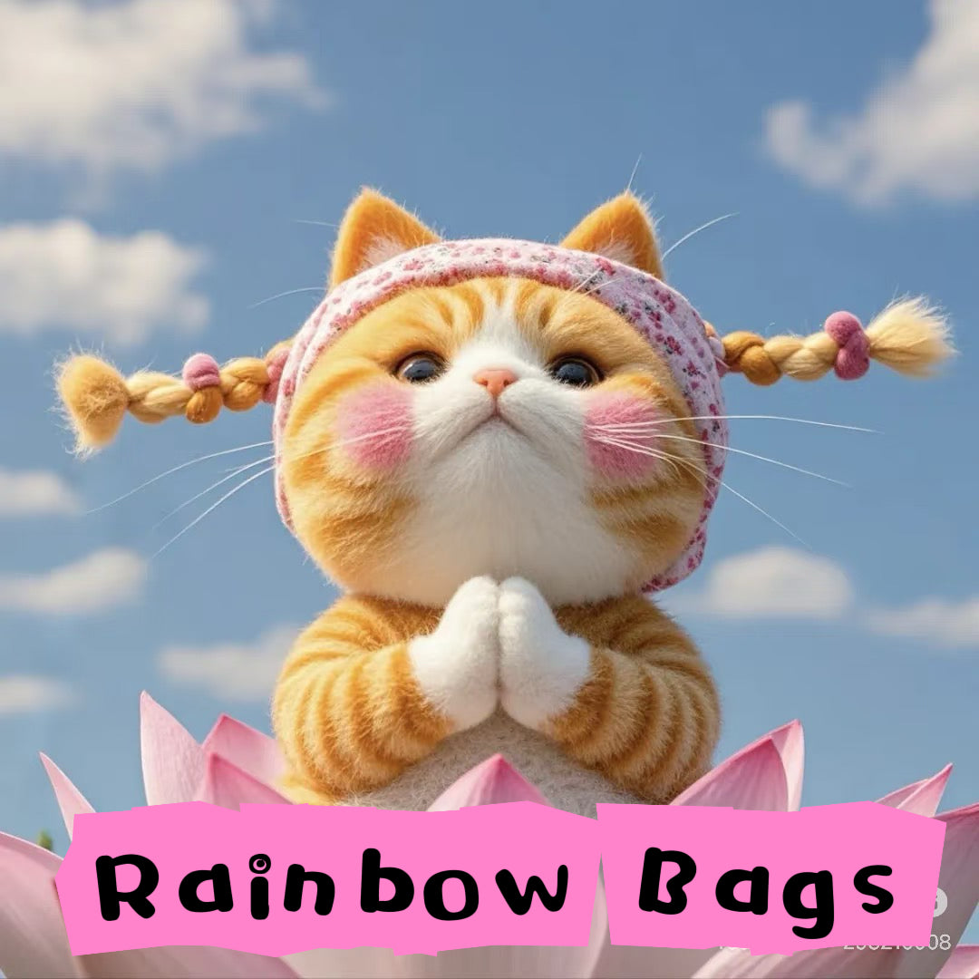 Rainbow Bags Natural Crystals(Beads game)